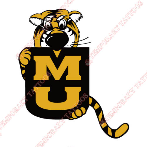 Missouri Tigers Customize Temporary Tattoos Stickers NO.5146